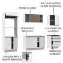 Ver imagem 7 de Cozinha Acordes Glamy MDF Branco Madesa