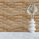Ver imagem 1 de Papel de Parede Adesivo Tijolo Estilo Rústico Tons Bege 12m