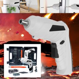 Jogo Kit Mini Parafusadeira Elétrica 47 Peças - 7