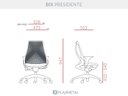 Ver imagem 4 de Cadeira Giratoria Diretor Bix Preta - Plaxmetal