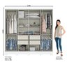 Guarda Roupa Casal 8 Portas 4 Gavetas com Espelho Paris Casa 812 - 2
