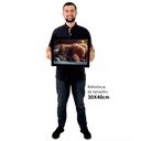 Ver imagem 2 de Quadro Decorativo Amigos Pet em Moldura Caixa Tacolado Moldura Caixa 3cm Madeira com Vidro 30 X 40cm