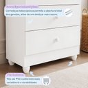 Ver imagem 3 de Cômoda de Bebê 100% MDF 4 Gavetas Soft Life Branco