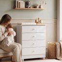 Ver imagem 6 de Cômoda de Bebê 100% MDF 4 Gavetas Soft Life Branco