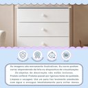 Ver imagem 7 de Cômoda de Bebê 100% MDF 4 Gavetas Soft Life Branco
