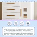 Ver mais imagens de Cômoda 4 Gavetas 1 Porta Fly 100% MDF Branco