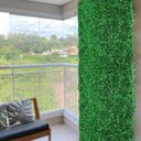 Ver imagem 5 de 12 Placas de Buxinho Artificial para Jardim Vertical Ideal para Decoração em Parede e Muro Inglês