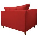 Ver imagem 7 de Namoradeira Poltrona Recepção Sala Escritório Isis Suede Cor:vermelho