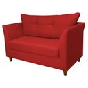 Ver imagem 1 de Namoradeira Poltrona Recepção Sala Escritório Isis Suede Cor:vermelho