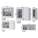 Ver imagem 6 de Kit de Cozinha 14pçs Americana 1 (3 Armários + 4 Balcões + 1 Paneleiro + 6 Complementos) Branco