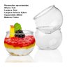 Kit 20 Mini Vaso Castiçal Tipo Aquário De Vidro 7x8cm 250ml RT - 2