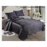 Kit Colcha Cetim Fashion Casal Laus Grafite 220cmx250cm - Sultan - 2