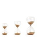 Ver imagem 1 de Trio de Ampulheta Decorativas 1 3 e 5m em Vidro Bege Mart