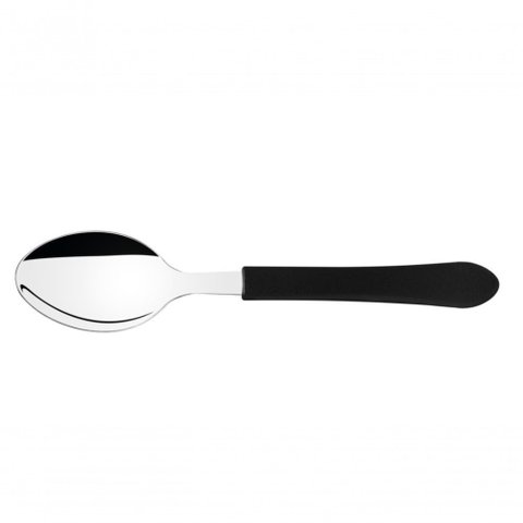 Kit 6 Colher de Mesa Leme Inox Preta Tramontina
