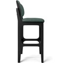 Ver imagem 7 de Kit 6 Banquetas Alta Bar Cozinha Sala Jantar Fixa Betta L02 Preto Linho Verde Musgo - Lyam Decor