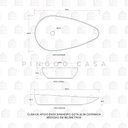 Ver imagem 6 de Cuba De Apoio Para Banheiro Gota Slim Louça Cerâmica 76,5 cm Pingoo.casa - Marmorizado Gold