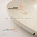 Ver imagem 4 de Cuba De Apoio Para Banheiro Gota Slim Louça Cerâmica 76,5 cm Pingoo.casa - Marmorizado Gold