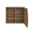 Ver imagem 3 de Gabinete Suspenso para Banheiro Laura 70cm 1 Porta 2 Prateleiras Mel sem Cuba - Faema Móveis