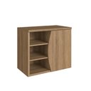 Ver imagem 2 de Gabinete de Banheiro Suspenso 70cm Laura com 01 Porta e 02 Prateleira Mel sem Cuba