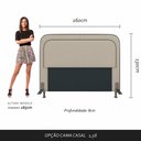 Ver imagem 5 de Cabeceira Estofada para Cama Queen Miami Linho - M. Arapongas
