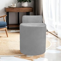 Puff Banqueta Alto Confortável Reforçado Minimalista Roma Suede - 2