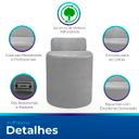 Ver imagem 3 de Puff Banqueta Alto Confortável Reforçado Minimalista Roma Suede