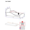 Ver imagem 2 de Cama Infantil com Colchão Incluso 70 X 150 Cm 100% Mdf Algodão Doce Multimóveis Fg2956 Branca