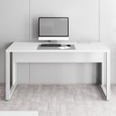 Ver imagem 6 de Mesa de Escritório Retangular Plataforma de Trabalho Moderno 120cm Cinza F5 Office