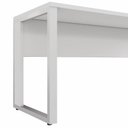 Ver imagem 3 de Mesa de Escritório Retangular Plataforma de Trabalho Moderno 120cm Cinza F5 Office