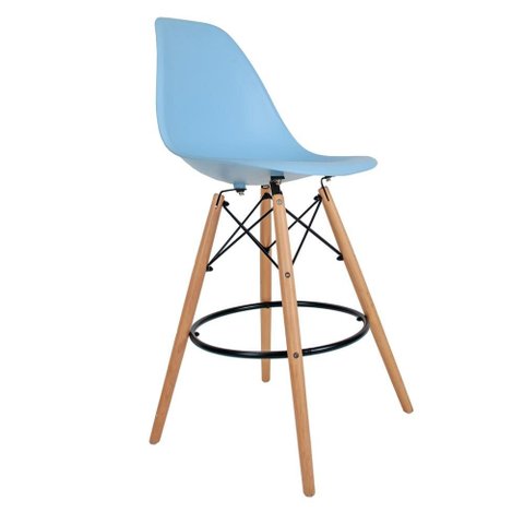 Kit 2 Banquetas Eames Empório Tiffany Azul