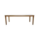 Ver imagem 3 de Mesa de Jantar Cancun 250x90cm Madeira Maciça - Amêndoa - Tampo 250x90cm Branco/vidro Off-white