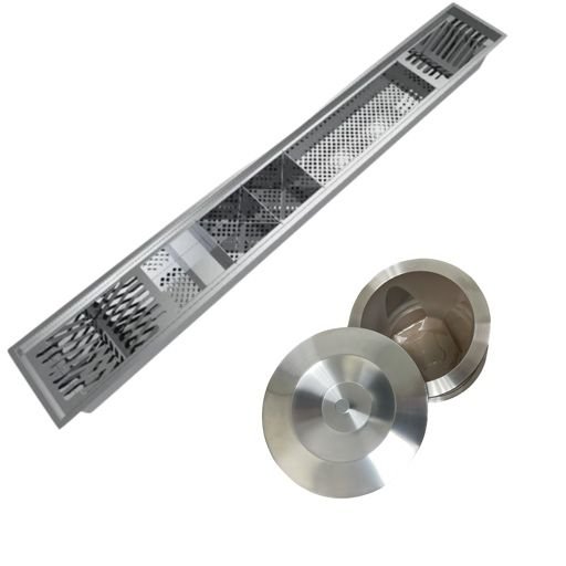 Calha Canal Módulos Removíveis Organizador De Inox C/ Lixeira 5L - 1