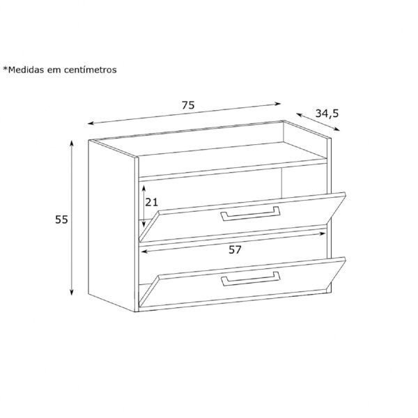 Conjunto de Balcão e Espelheira para Banheiro Arlo  Móveis - 4