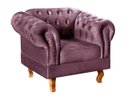 Ver imagem 1 de Poltrona Chesterfield Duque Dom Pedro Capitonê - Veludo Roxo