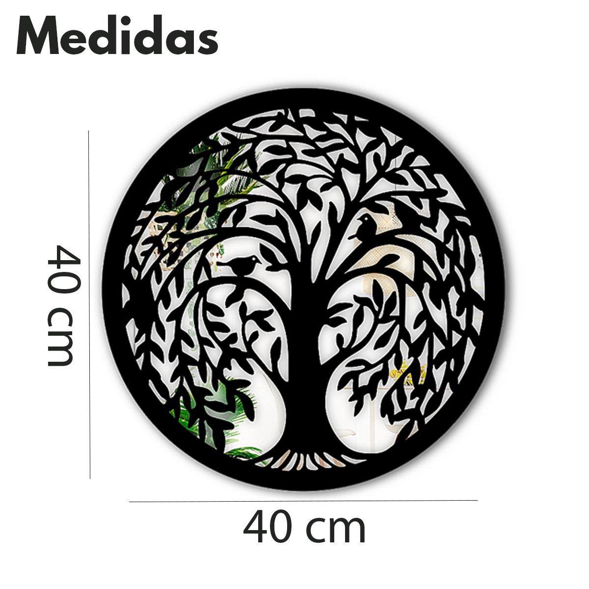 Mandala Árvore da Vida Mdf Espelhado Vários Modelos Lindas:arvore_vida_1 - 3
