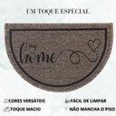 Ver imagem 3 de Capacho Tapete Porta Entrada Meia Lua 38x60 My Home Bege