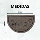 Ver imagem 4 de Capacho Tapete Porta Entrada Meia Lua 38x60 My Home Bege