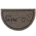 Ver imagem 1 de Capacho Tapete Porta Entrada Meia Lua 38x60 My Home Bege