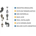 Ver imagem 4 de Luminária de Chão Balizador Jardim Colonial Marrom 45x18cm S