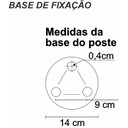 Ver imagem 5 de Luminária de Chão Balizador Jardim Colonial Marrom 45x18cm S