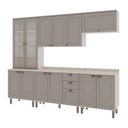 Ver imagem 2 de Cozinha Completa 5PÇS 12PTS 4 Gav Iluminata Branco/Fendi