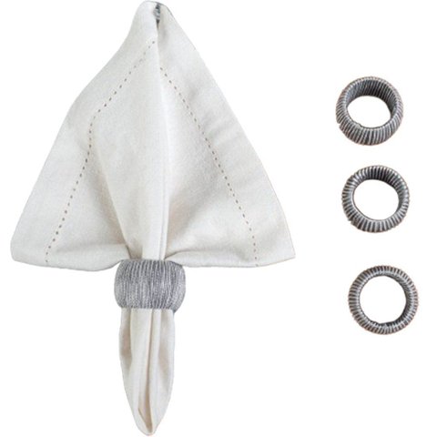 Kit 4 Porta Guardanapos Requinte Zinco