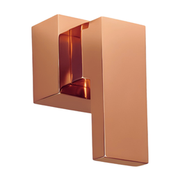 Acabamento P Registro Base Deca Quadrado Rose-gold até 1''pol Pressão Gaveta Geral Metal Premium Pmx - 2
