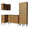 Cozinha Completa de Canto Madesa Emilly Music Rustic - 1