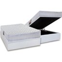 Ver imagem 1 de Cama Box Baú Casal: Colchão Ortopédico Herval Ag65 Frontier + Base Crc Linhão White (138x188)