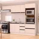 Ver imagem 1 de Cozinha Completa Koya 8 Portas 4 Gavetas Creme - Politorno