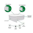 Ver imagem 2 de Rodapé de EVA Autocolante RP16 10cm Branco 10 metros
