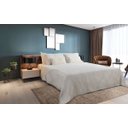 Ver imagem 2 de Kit Colcha Montblanc Orvalho 01 Branco Solteiro 180x230cm