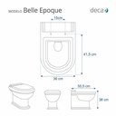Ver imagem 2 de Assento Sanitário Poliester Belle Epoque Creme para Vaso Deca
