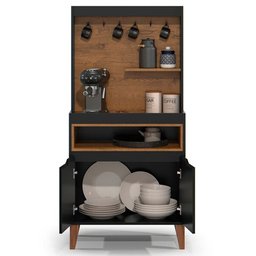 Armário Cozinha Cantinho do Café Flow 2 Portas 71cm Ej Móveis - 4
